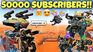 50000 SUBSCRIBERS SPECIAL! WE DID IT!! FACE REVEAL ANUPAM PRIME [WR] || WAR ROBOTS ||