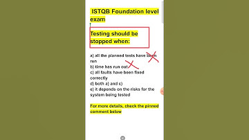 ISTQB Foundation Level Question 3 with Answer