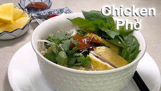 How To Make Vietnamese Chicken Phở Noodle Soup (Phở Gà) #asmr
