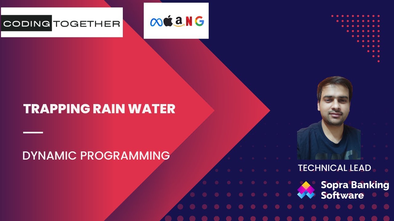 Leetcode 42 | Trapping Rain Water | Dynamic Programming - YouTube