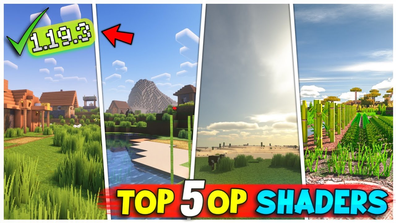 Minecraft Top 5 Op SHADERS For 1.19.3 || Minecraft 1.19.3 Best 😱🥰 ...