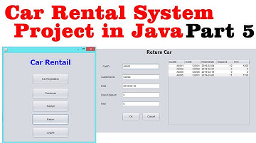 Car Rental System Project in Java Part 5