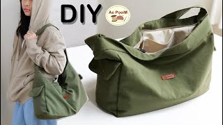 DIY Shoulder Bag with Zipper