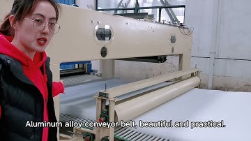 HFJ-89 Multi needle quilting machine production line for padding,blanket,quilt