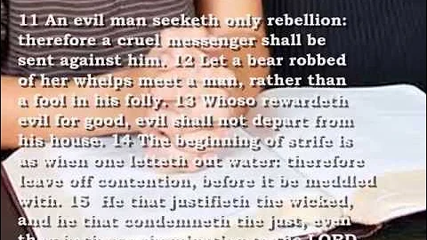 Bible Reading Proverbs 17