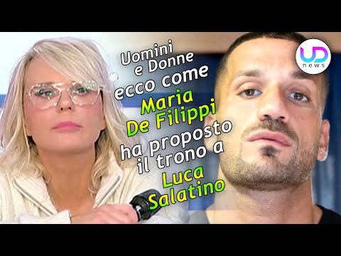 Uomini e Donne: Ecco Come Maria De Filippi Ha Proposto Il Trono a Luca Salatino!