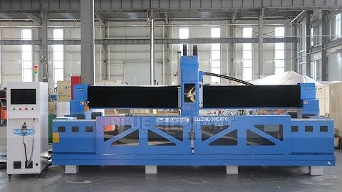 Blue Elephant 3015 stone cnc machining center working video