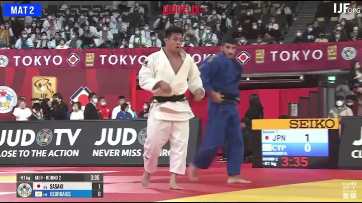 Takeshi Sasaki vs Odysseas Georgakis | Round 2 -81 Tokyo Grand Slam 2022