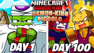 I Played Minecraft Dragon Block C As DEMON-KING PICCOLO For 100 DAYS… This Is What Happened