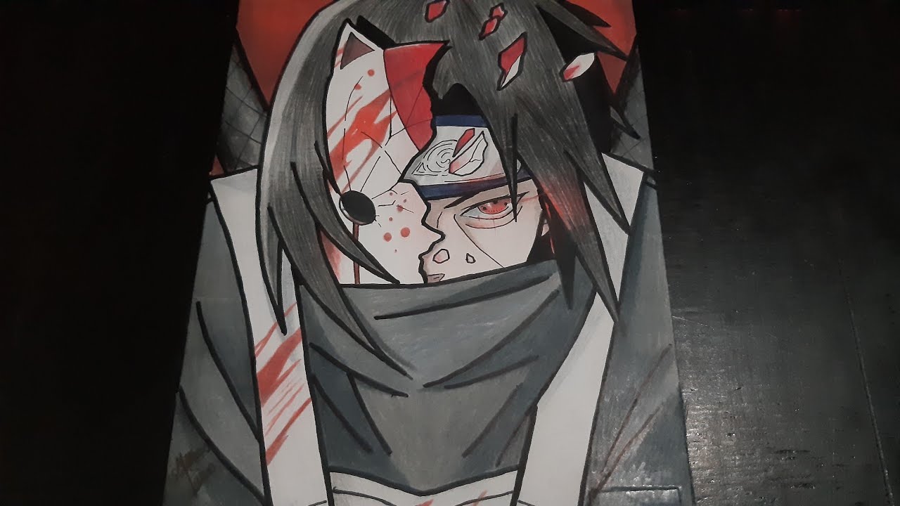 Como desenhar o TTACHI UCHIHA (Naruto] pásso a passo, fácil e