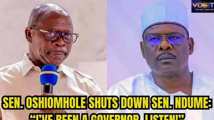 Sen. Oshiomhole Shuts Down Sen. Ndume: “I’ve Been a Governor, Listen!