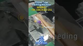 PLC Control Flow Wrapping Machine For Hardware tools Praline Biscuit Cookie Pillow Packaging
