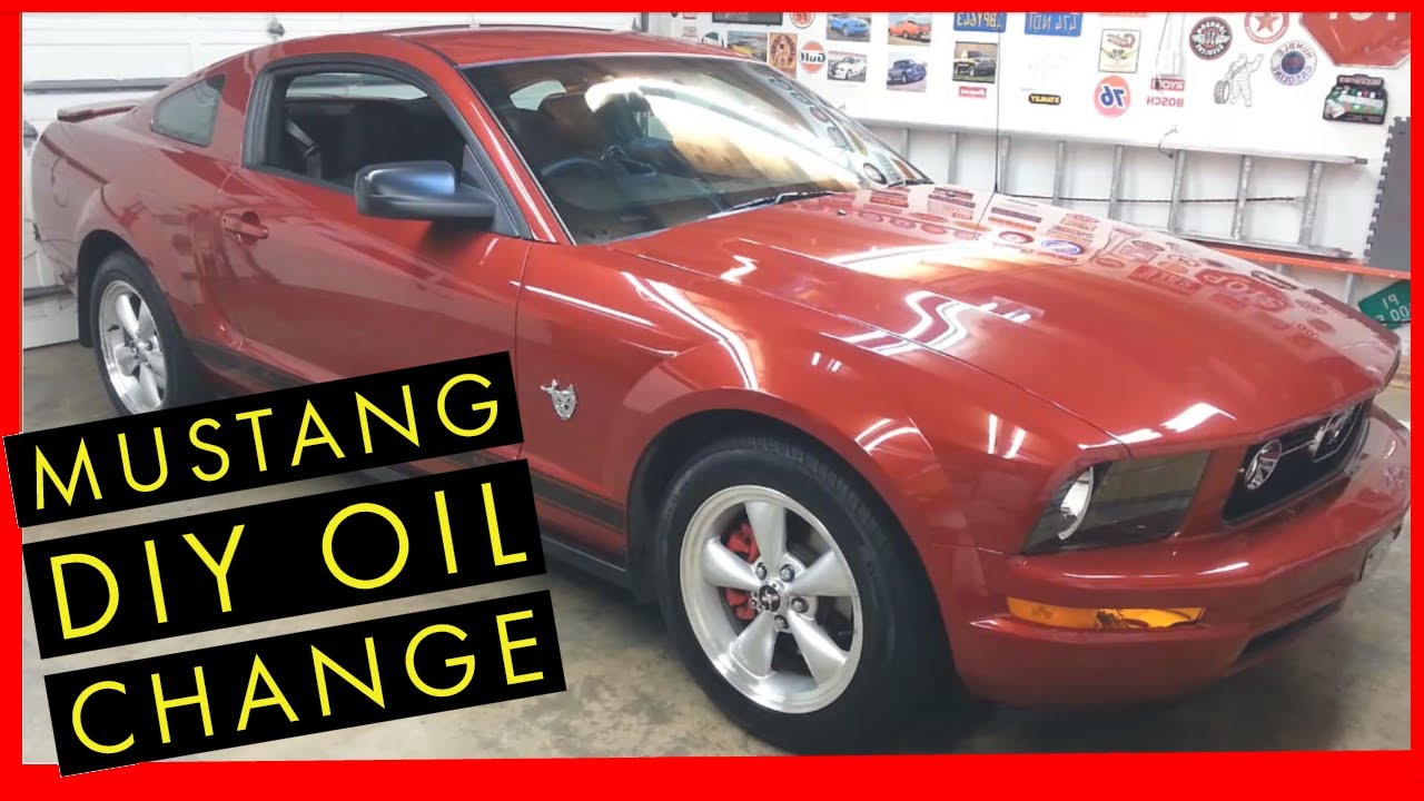Easy DIY Oil Change Ford Mustang 2005, 2006, 2007, 2008, 2009 & 2010