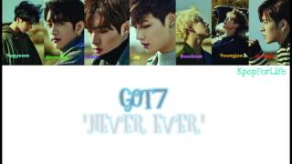 Got7 'Never Ever' Color Coded [Hang|Rom|Indo]