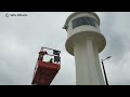 The whole team really enjoyed this install. 8mp Dome camera we installed here so the harbour entrance could be monitored