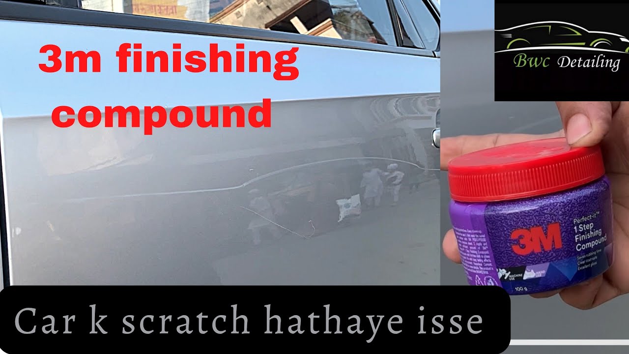 How to remove scratches from a car using 3m 1st step finishing