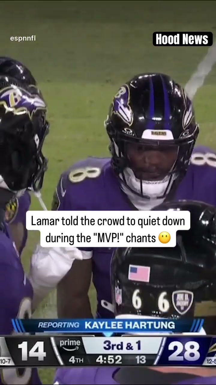 Quiet down #hoodnews #lamarjackson #baltimoreravens #NFL #MVP #football #sports #us #omg #how #wow