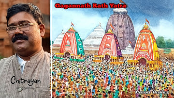 Jagannath Rath Yatra Drawing | Rath Yatra Drawing Step By Step | Rath Yatra Drawing With Watercolor
