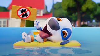 Breaking the Pool Rules | Talking Tom Shorts | Cartoons For Kids | HooplaKidz Shows