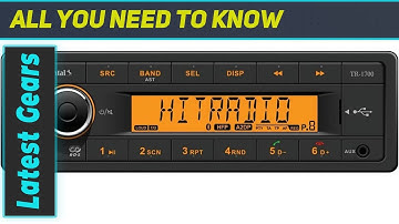 Caterpillar 12V Direct Connect Plug & Play Tractor Radio with Bluetooth & Orange Display: The