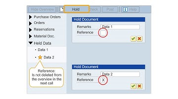 Hold Data Function in Transaction MIGO | SAPNotes