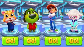 Talking Tom Gold Run vs Subway Surfers City vs Cat Runner vs Subway Dash 3D - Gameplay screenshot 4