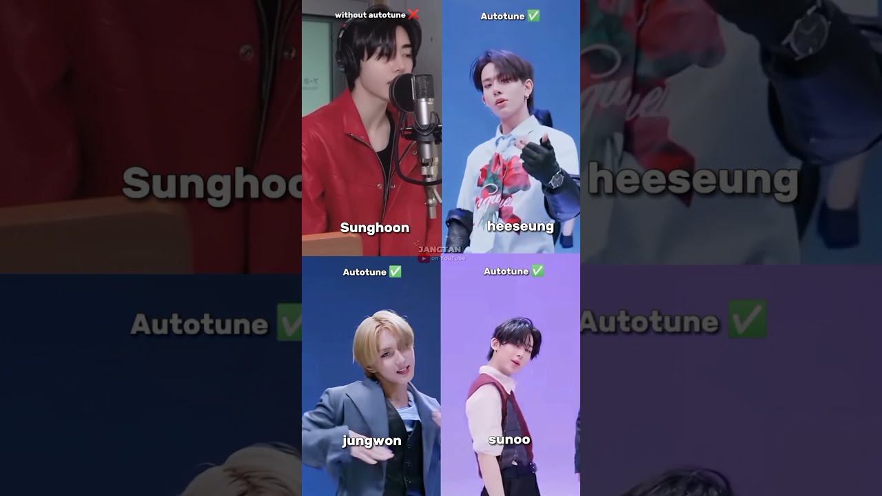 Enhypen members vocal without autotune 💫 #enhypen #engene #kpop #kpopshorts #autotune