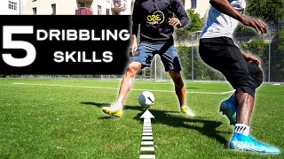 5 SIMPLE DRIBBLING MOVES YOU CAN'T PLAY SOCCER WITHOUT (taught by a pro)