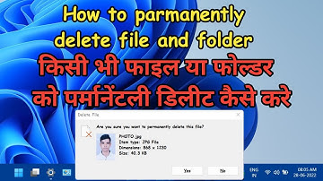 laptop me kisi bhi file ya folder ko parmanently delete kaise kare | delete | Nayab Computer Guide