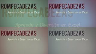 XL08 - Rompecabezas (Puzzle) para Crear en Excel Mientras Aprendes y Juegas al Mismo Tiempo screenshot 4