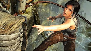 Rapids and Forest Parachute Escape Scene - Tomb Raider Definitive Editon PC [4K HDR 60FPS]