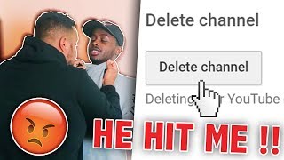 I deleted my best friends channel.. *PRANK!* (GONE WRONG)