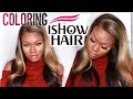 Coloring Lace Wig from Ishow hair |1b to BLONDE