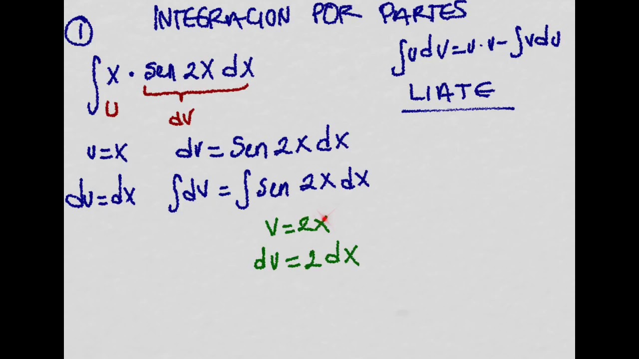 INTEGRACION POR PARTES INTEGRAL X SEN2X Dx YouTube integracion-por-partes-integral-x-sen2x-dx-youtube
