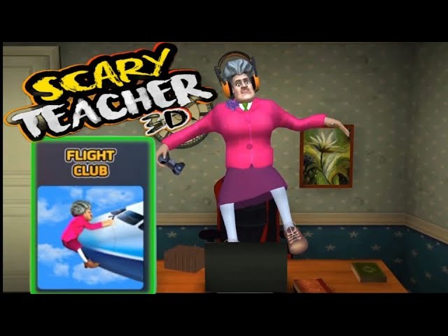 Scary Teacher 3D Chapter 8 flight club walkthrough/gameplay 