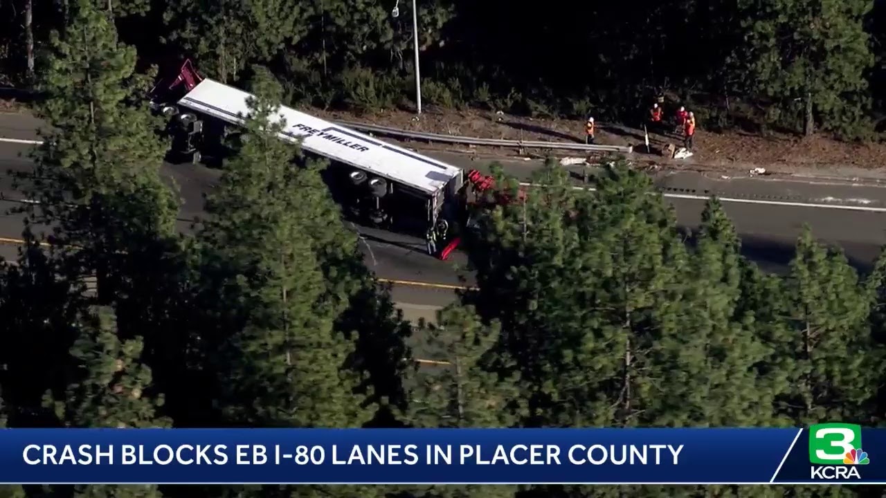 Big rig crash blocks eastbound lanes of I-80 near Secret Town https ...
