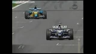 Juan Pablo Montoya Passes Fernando Alonso - 2003 Canadian Gp