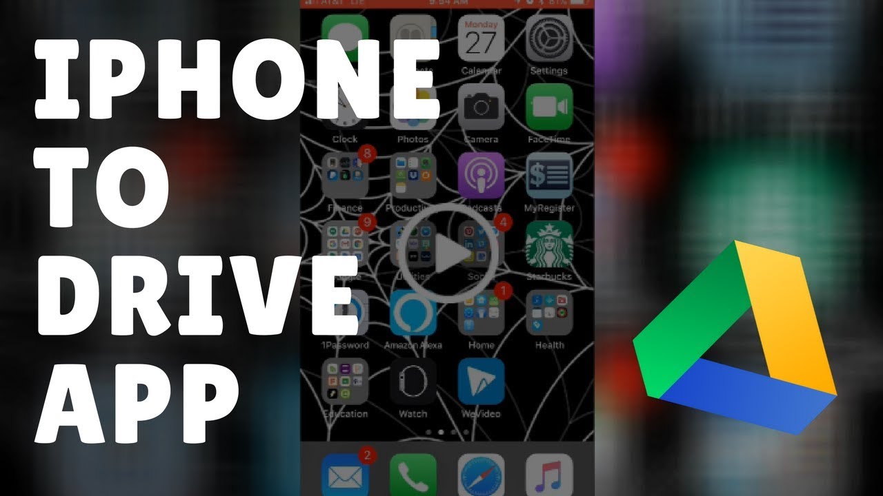 Transfer Files From Iphone Camera Roll To Google Drive App Youtube