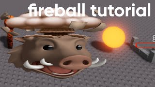 roblox studio how to make fireball/projectile system with knockback #roblox #robloxstudio
