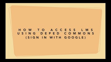 How to Access LMS using DepEd Commons (Sign in with Google)