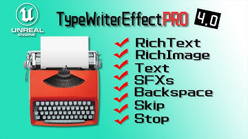 UE4 UE5 UMG Typewriter Effect Pro 4.0 Showcase, Features, Setting up and Advanced usage