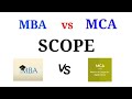 mba vs mca scope  priyog educational  in hindi - YouTube