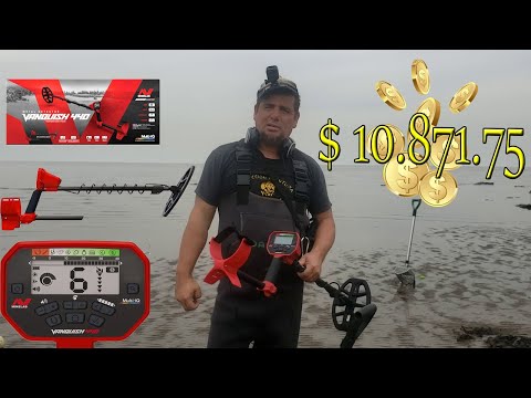 VANQUISH 440 METAL DETECTOR - I TESTED IT DEEP IN THE RIVER AND FOUND $ 10,871 TOTAL!