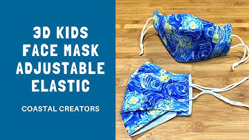 How to Make a 3D Kids Face Mask with Adjustable Elastic Ear Loops
