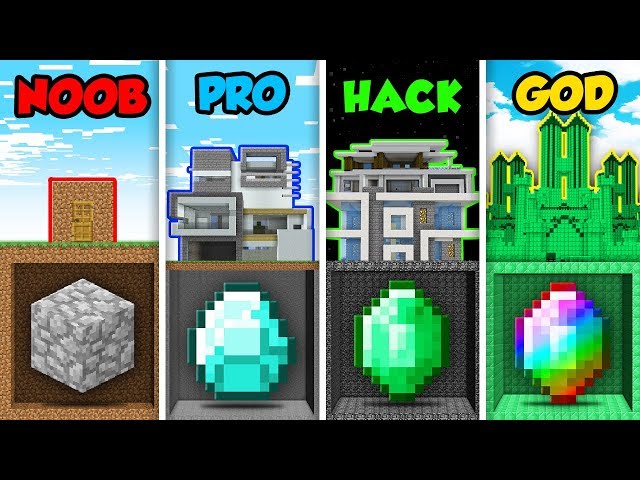 Minecraft Noob Vs Pro Vs Hacker Vs Dios Esmeralda Secreto De La Trampa En Minecraft Animacion Vtomb - noob vs pro 2017 for noob army roblox