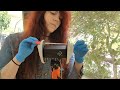 ASMR - Measuring and Touching Ears - Gloves, Tape Measure, Tracing Wheel - No Talking