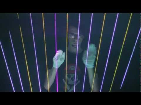 Laser Harp - Gary Numan / Avicii Mix (Practice Session)