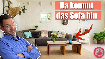 Wie sollte ein Sofa im Raum stehen?