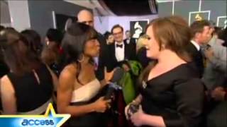 Adele - 2009 Grammy Awards Arrivals: Adele Talks Grammy