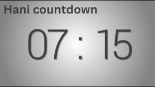 7 Minutes 15 seconds countdown Timer   Beep at the end   Simple Timer seven min fifteen sec. hani